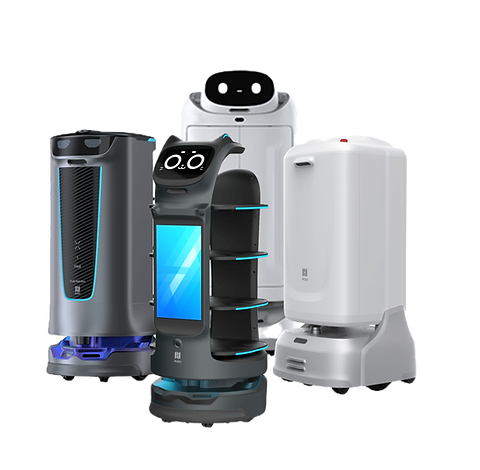 BellaBot, FlashBot, SwiftBot and HolaBot delivery robots