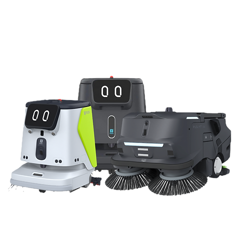 PUDU MT1, CC1 and CC1 Pro cleaning robots